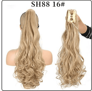Extensión de coleta con pinza estilo garra
