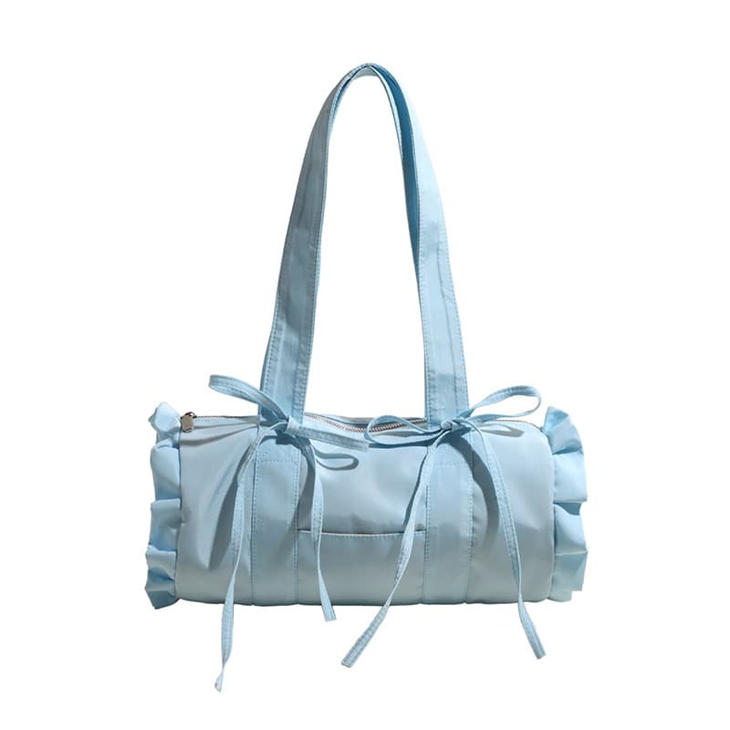 Bolsa de lona con moño de gran capacidad