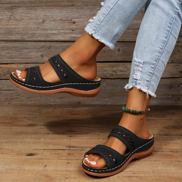 Pantuflas plataforma muffin para mujer primavera