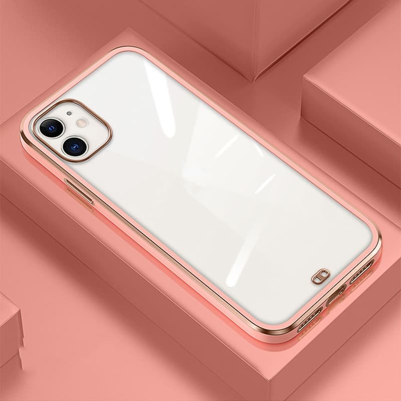 Funda transparente con borde recto y protección anti-impactos