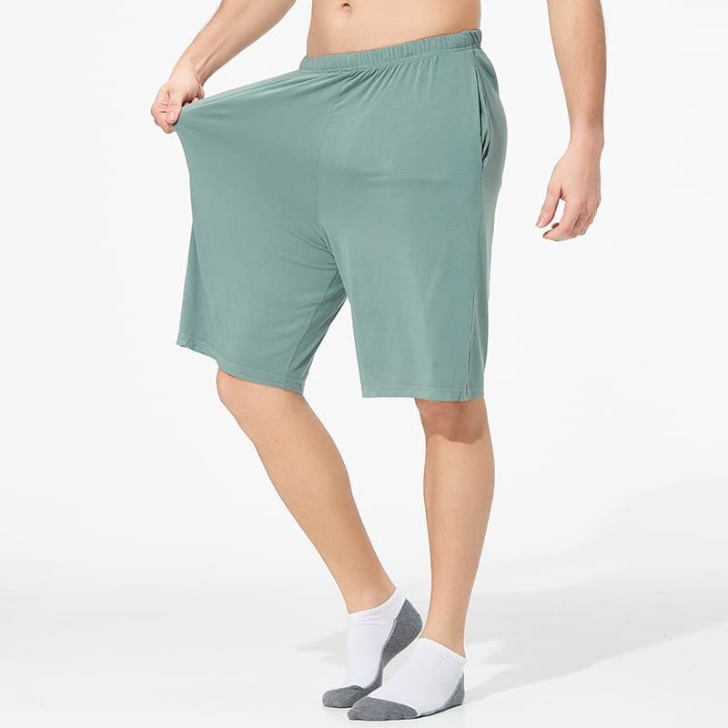 Shorts elásticos suaves para hombre de talla grande