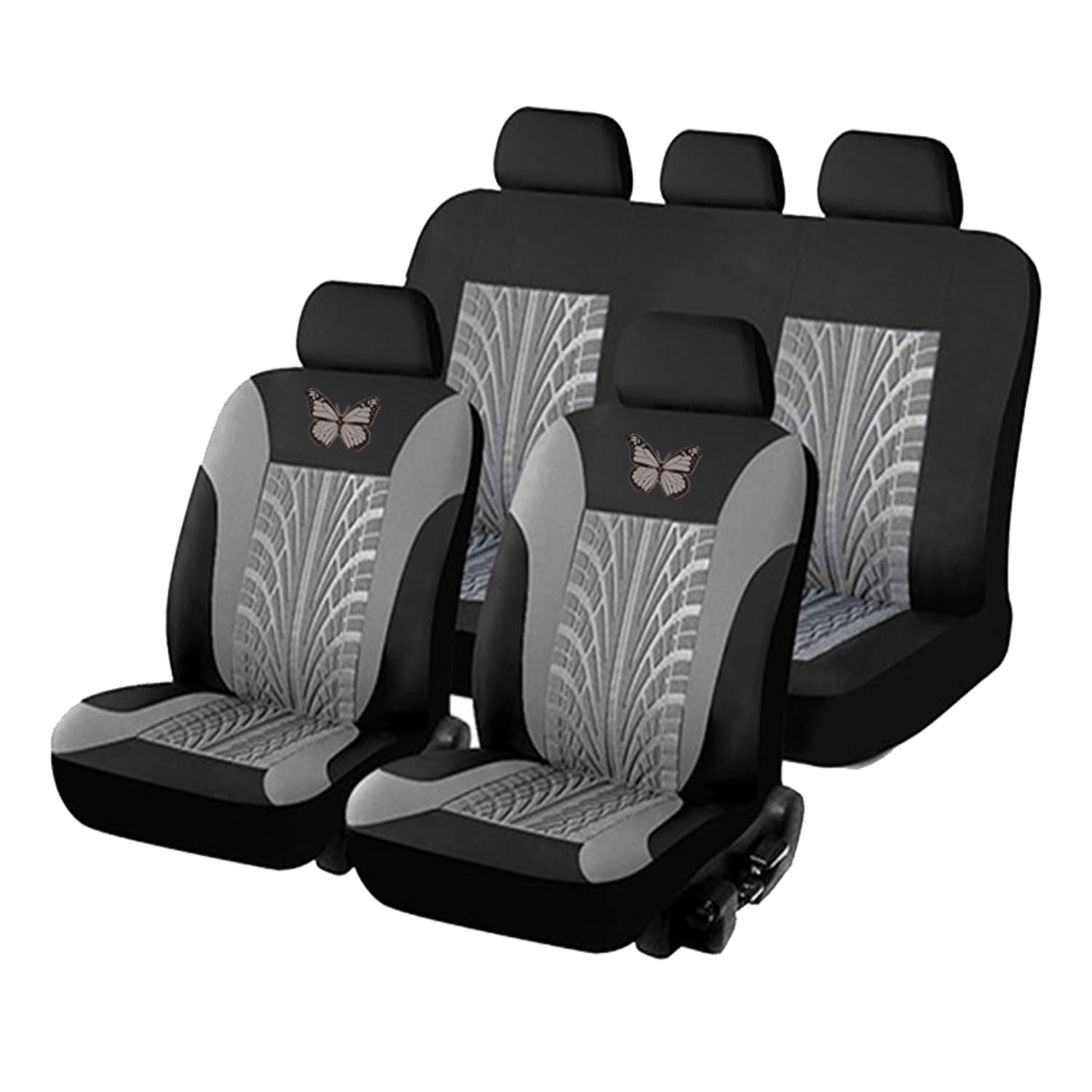Funda de asiento de auto 5 piezas diseño clásico