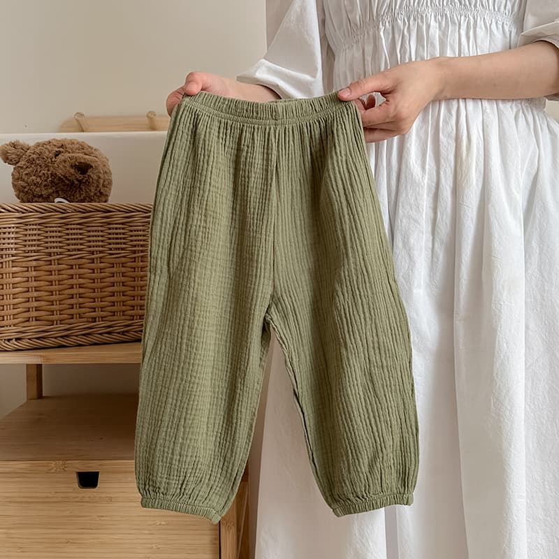 Pantalones de pijama de algodón ligero para niña