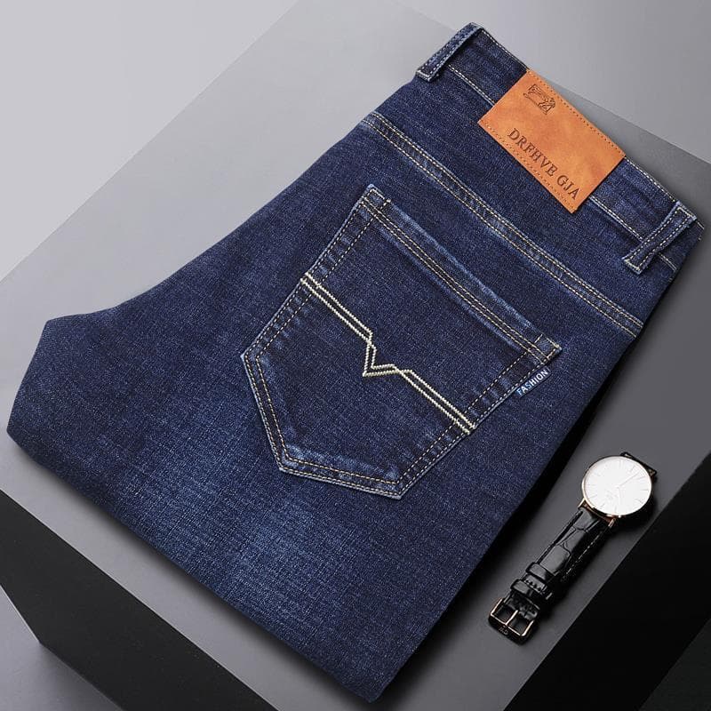 Jeans rectos y elásticos para hombre