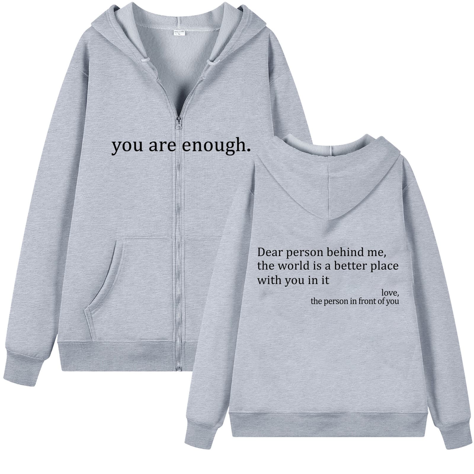 Sudadera con capucha de talla grande y cordones