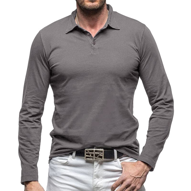 Camiseta para hombre con cuello polo en estilo americano retro