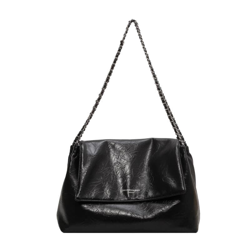 Bolsa de cuero PU de gran capacidad con cadena