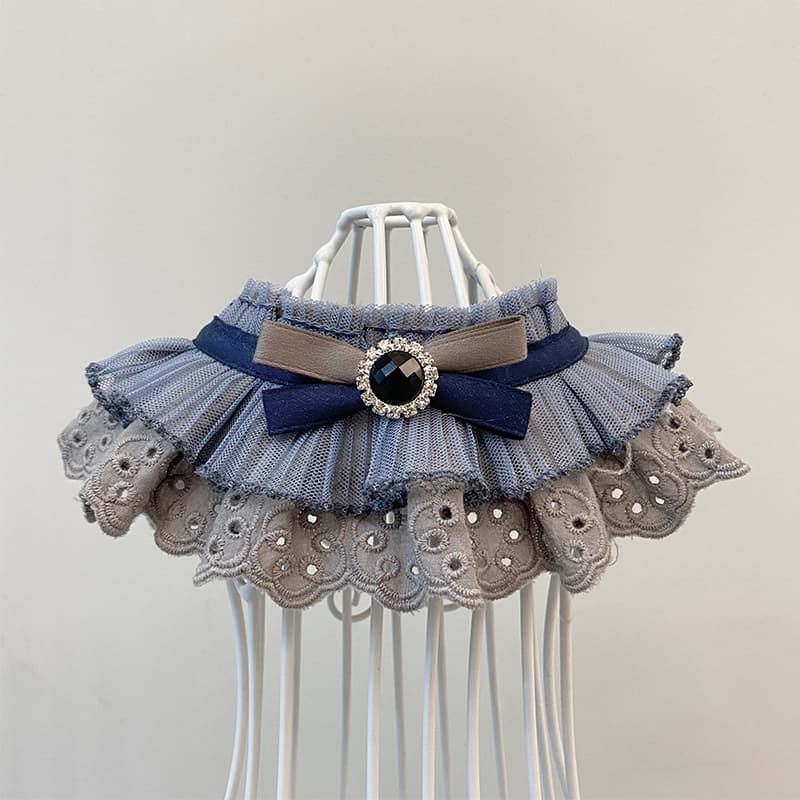 Pañuelo con encaje para gatos y perros