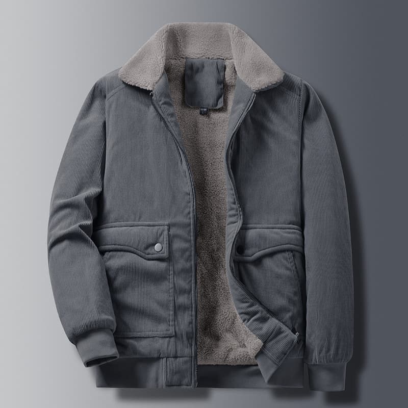 Chaqueta hombre simple color sólido