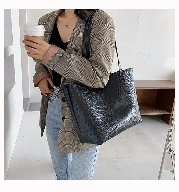 Bolso de hombro estilo occidental de cuero PU