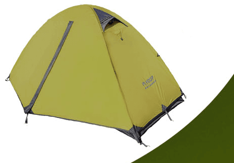 Tienda de camping de doble capa impermeable para montaña