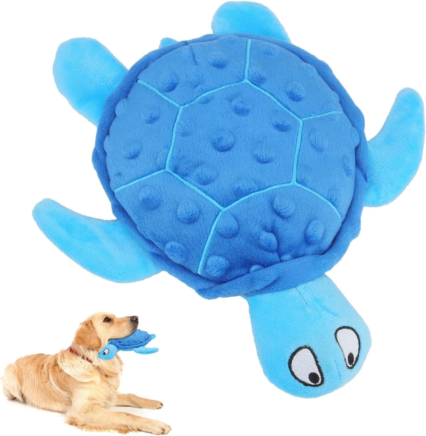 Juguete tortuga marina con sonidos para perros
