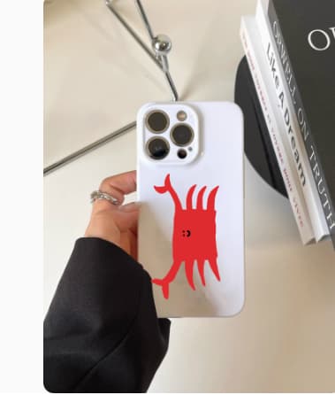 Funda iPhone con diseño cangrejo y ballena