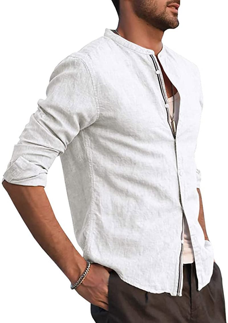 Cardigan lino suelto verano casual