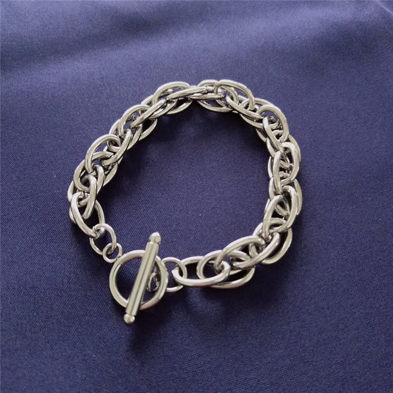 Pulsera cadena en acero de titanio con broche OT