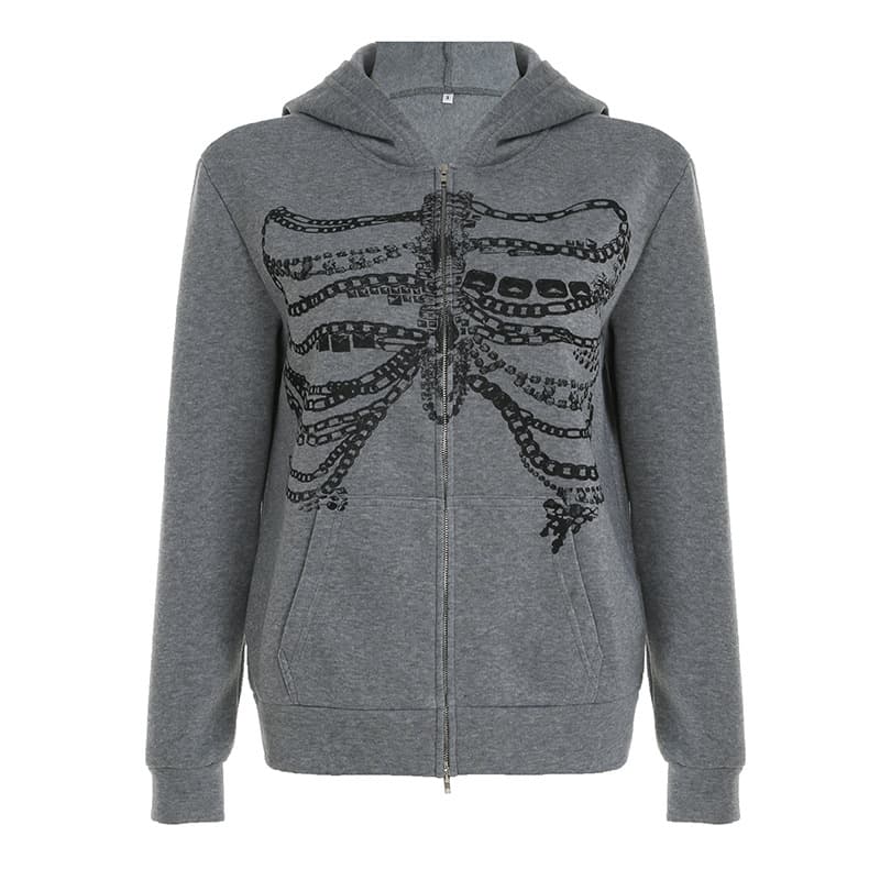 Cardigan con capucha diseño oscuro estilo urbano