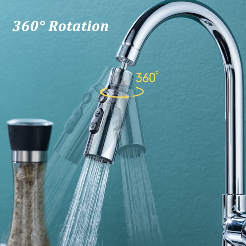 Aireador de grifo de cocina ajustable con 3 modos de agua