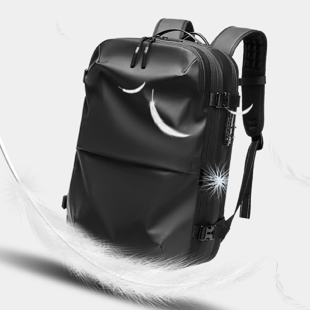 Mochila expansible separación seco-húmedo para viajes