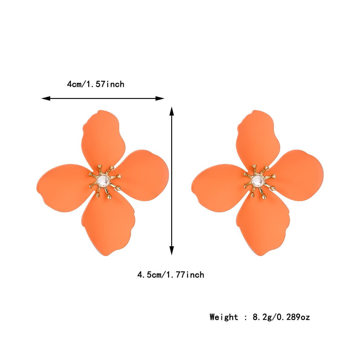 Aretes de botón flor colorida con estilo veraniego