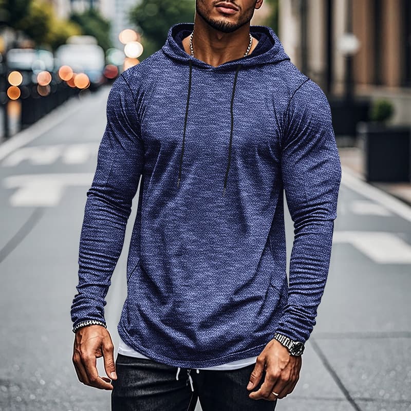 Sudadera con capucha para hombre talla grande