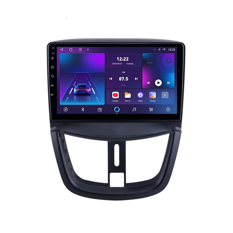 Pantalla Android 9 pulgadas para Peugeot 207