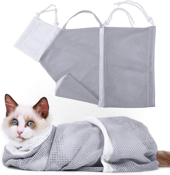 Bolsa de baño para gatos, herramienta de aseo y cuidado