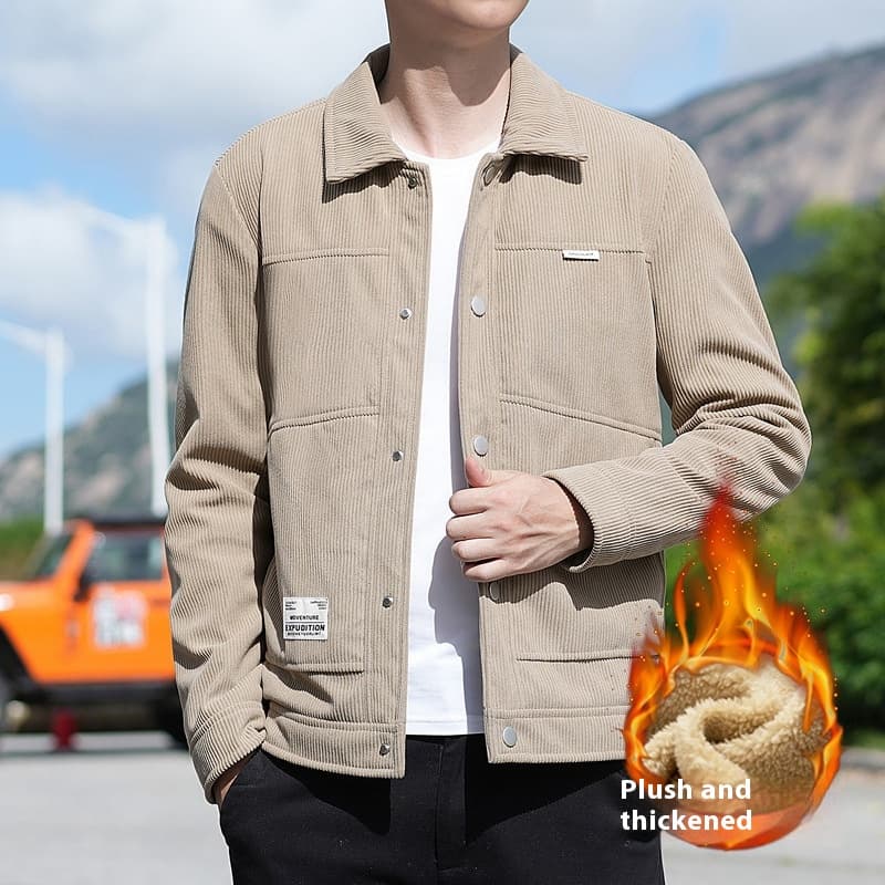 Chaqueta de pana casual para hombre