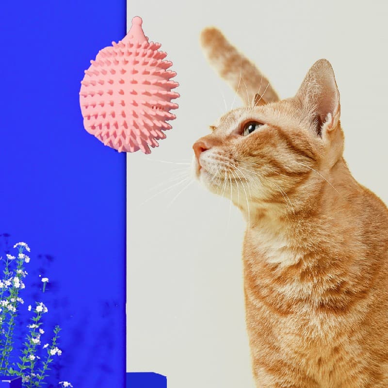 Rascador de plástico para gatos de rincón