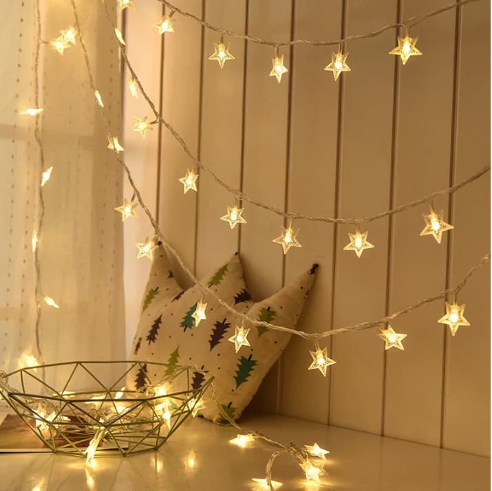 Luz solar para camping decoración navideña