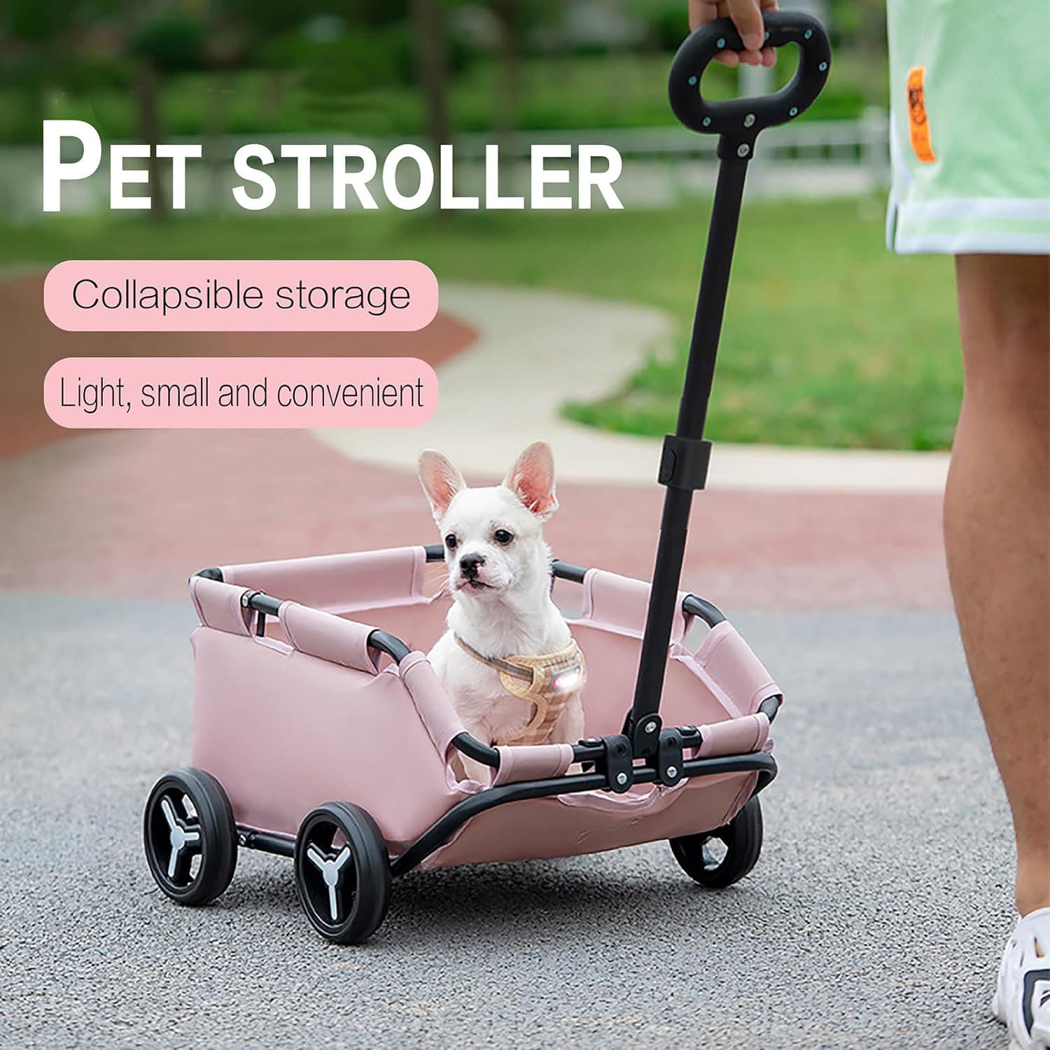 Carrito transportador plegable para mascotas