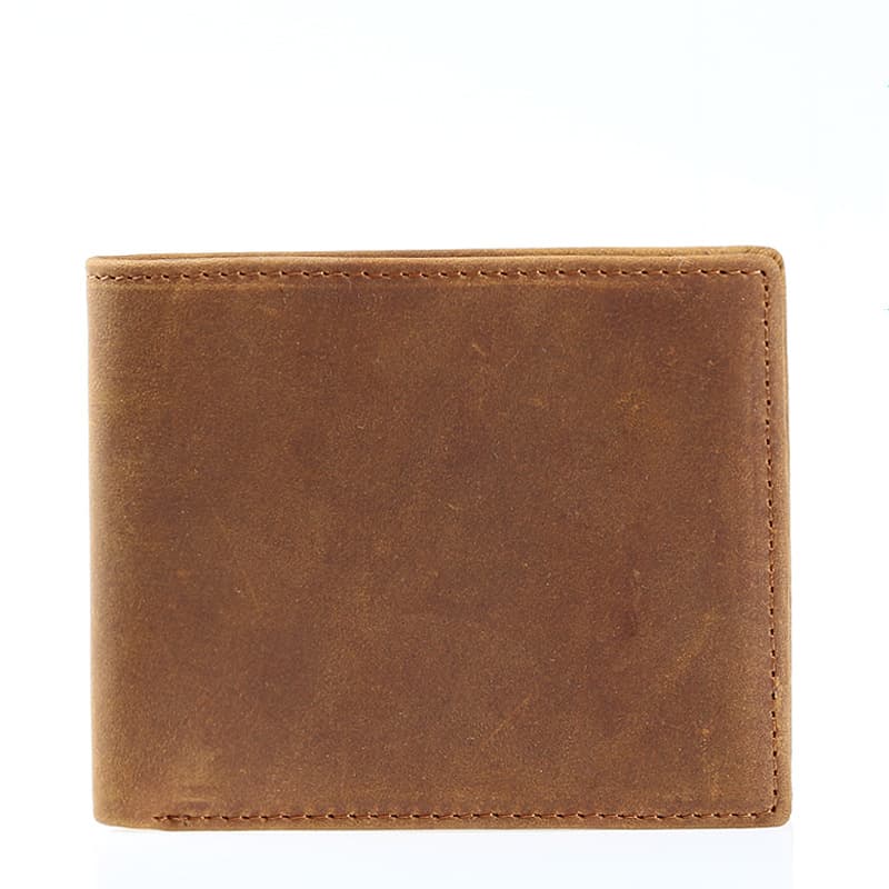 Cartera de piel de caballo para hombre ultra delgada