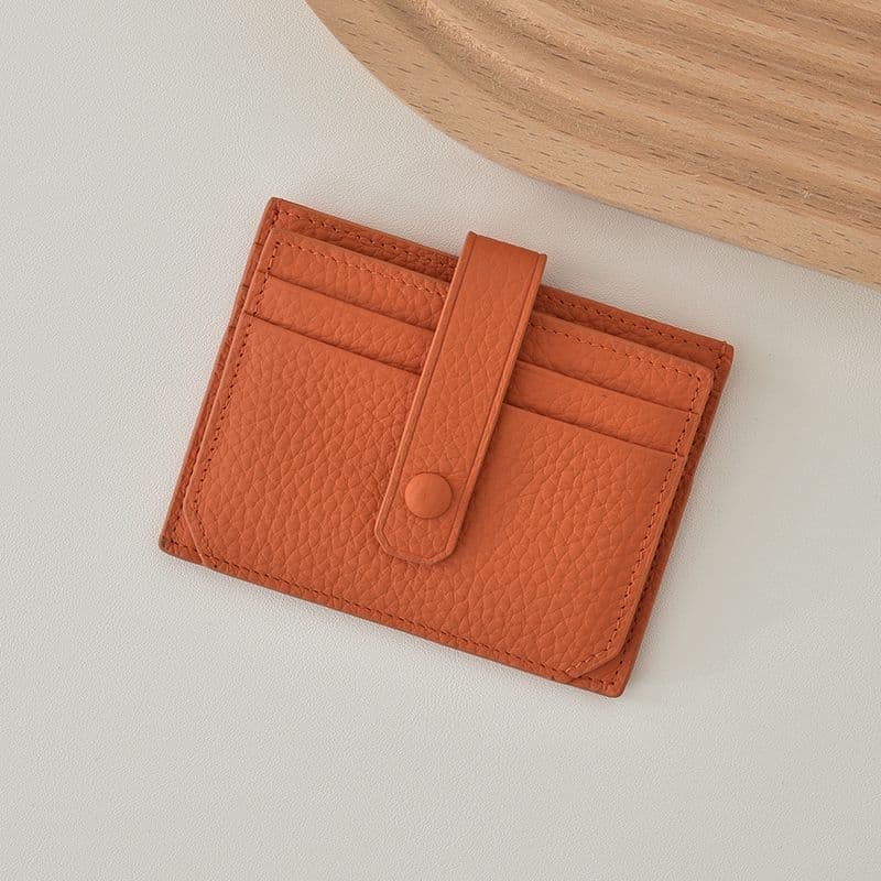 Cartera ultrafina para tarjetas con múltiples espacios