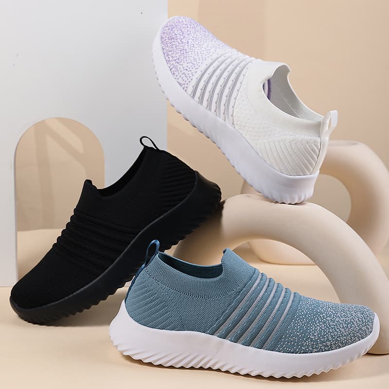 Zapatilla deportiva de malla transpirable para mujer