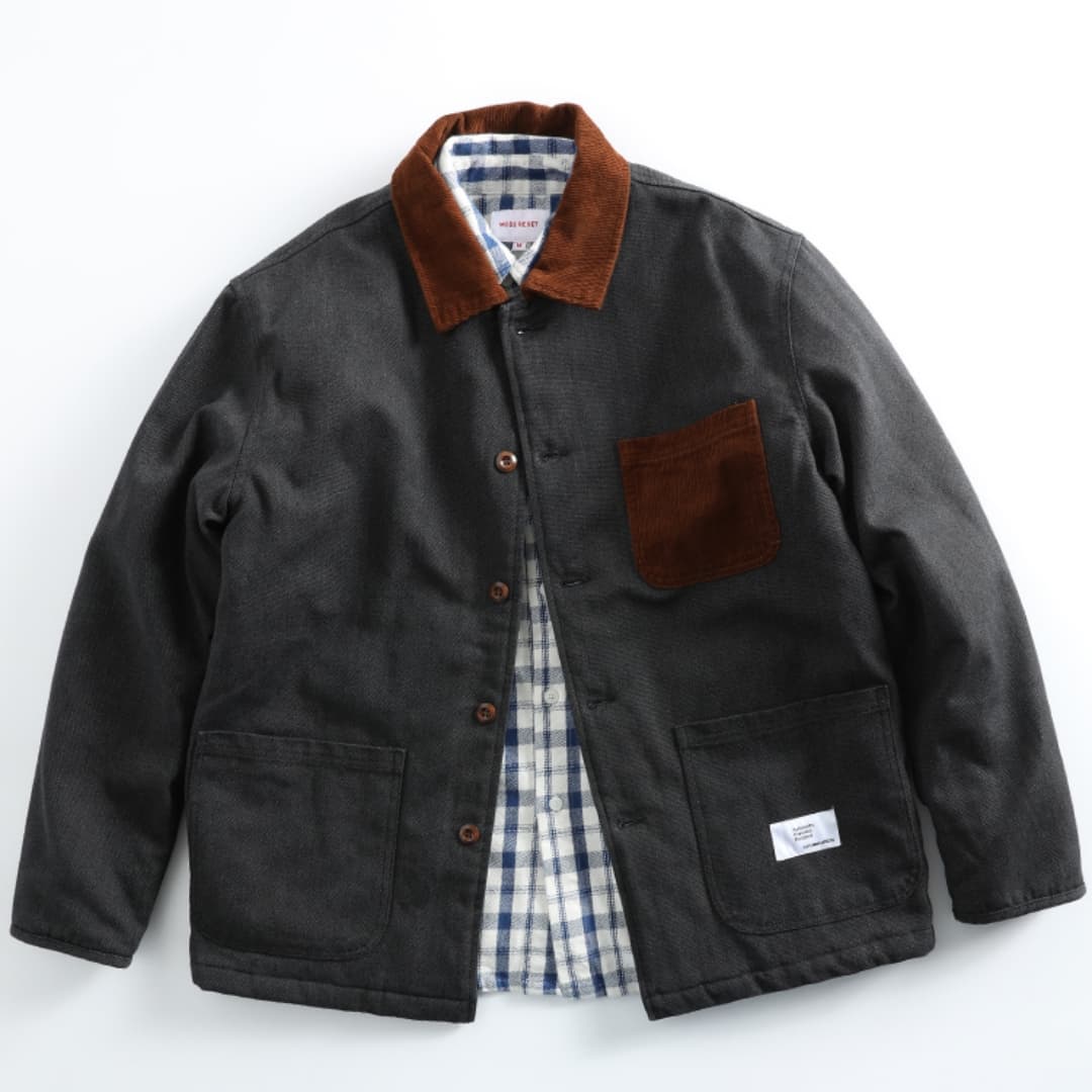 Chaqueta de trabajo estilo retro en pana de algodón