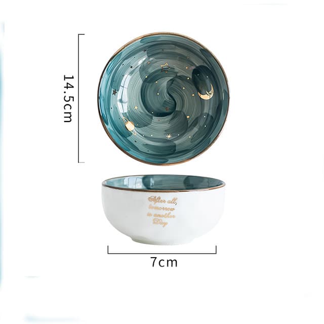Tazón de cerámica con diseño nórdico