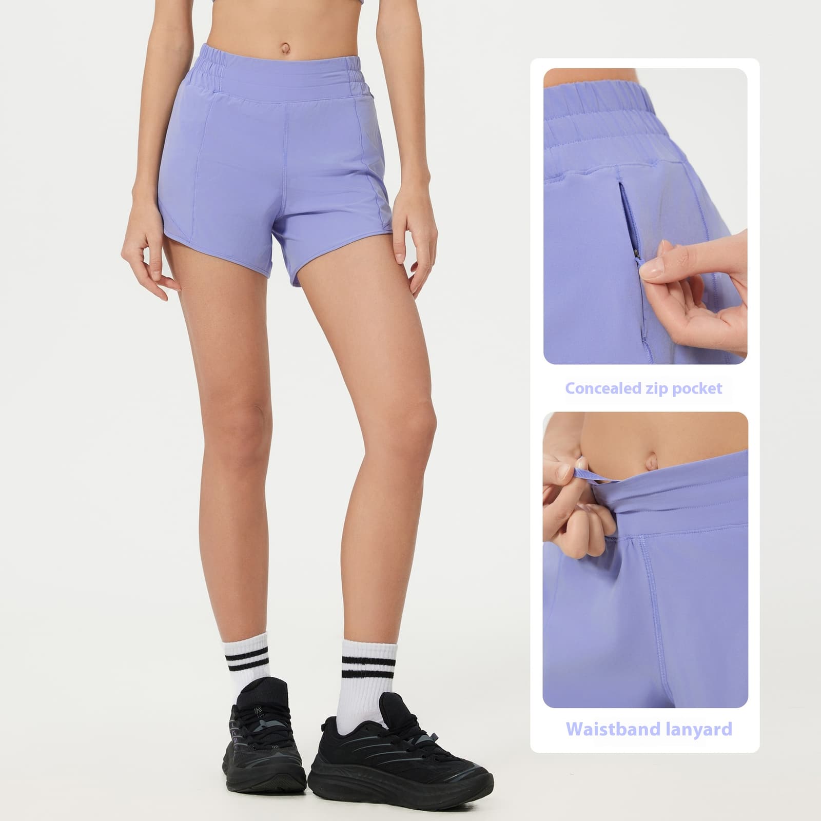 Pantalones cortos deportivos secado rápido
