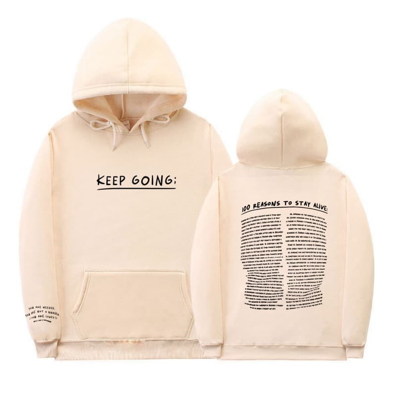 Sudadera deportiva con capucha y bolsillos estampada