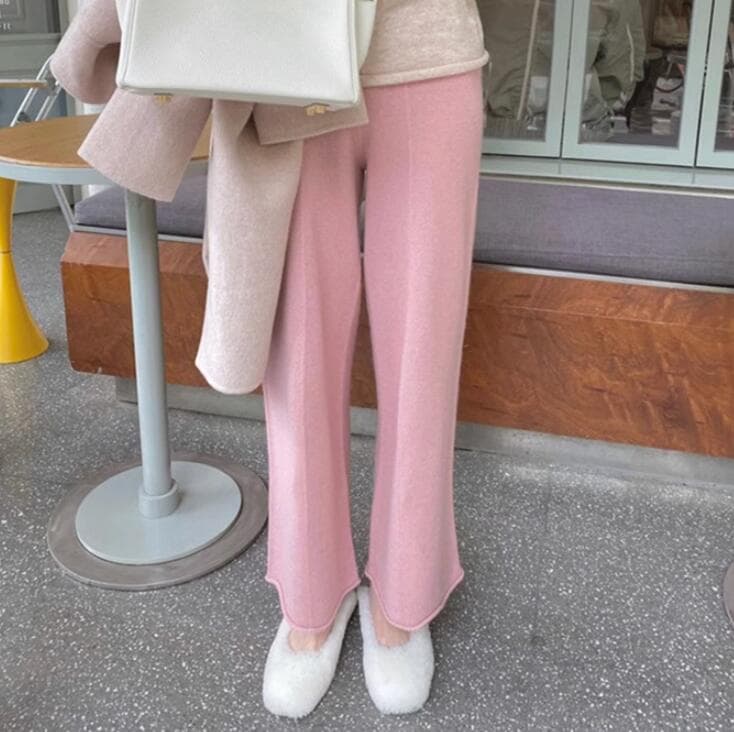 Pantalones anchos casuales para mamá
