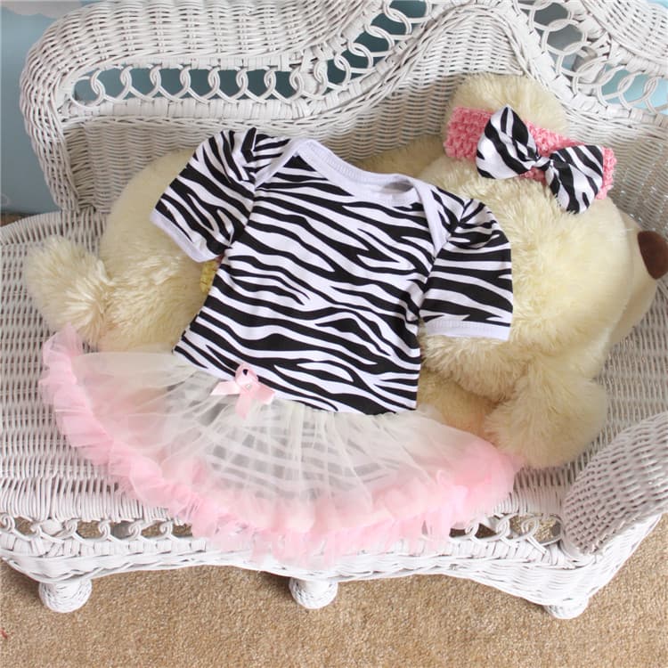 Vestido para bebé con patrón de dibujos animados