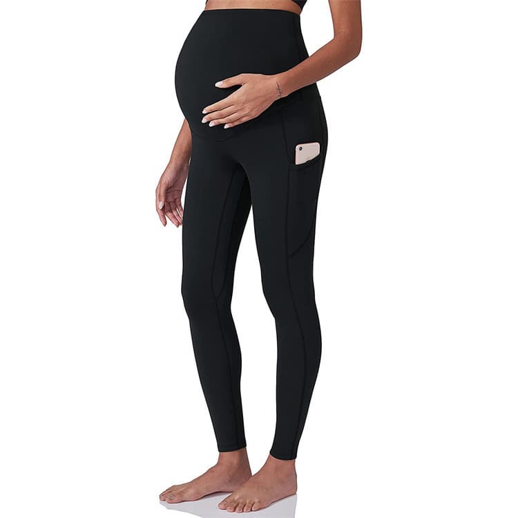 Pantalones yoga de maternidad con soporte abdominal