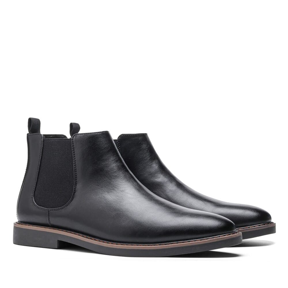 Botas Chelsea impermeables de cuero para hombre