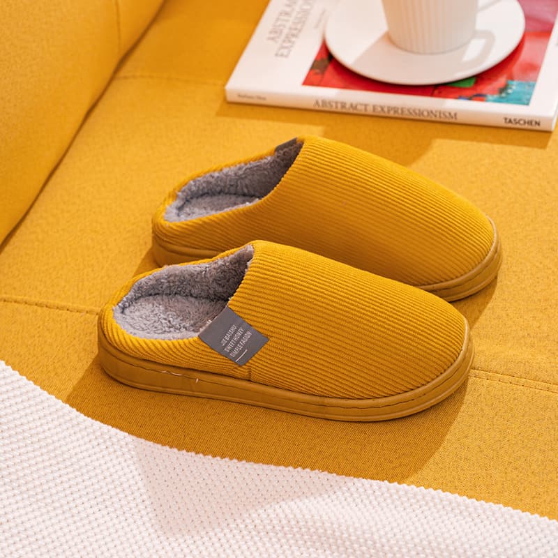 Chanclas de pareja algodón, antideslizantes y cálidas