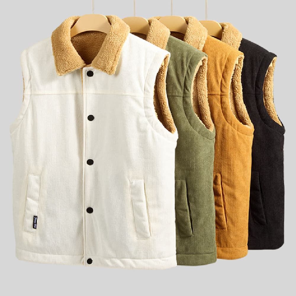Chaqueta de pana para hombre, cálida