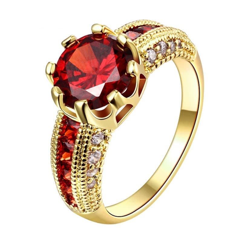 Anillo de pareja con circones y estrás