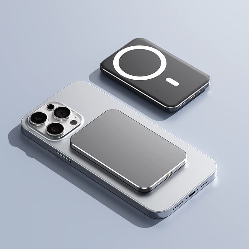 Batería magnética con carga inalámbrica rápida 5000mAh
