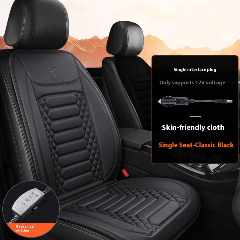 Asiento de auto con calefacción eléctrica de felpa
