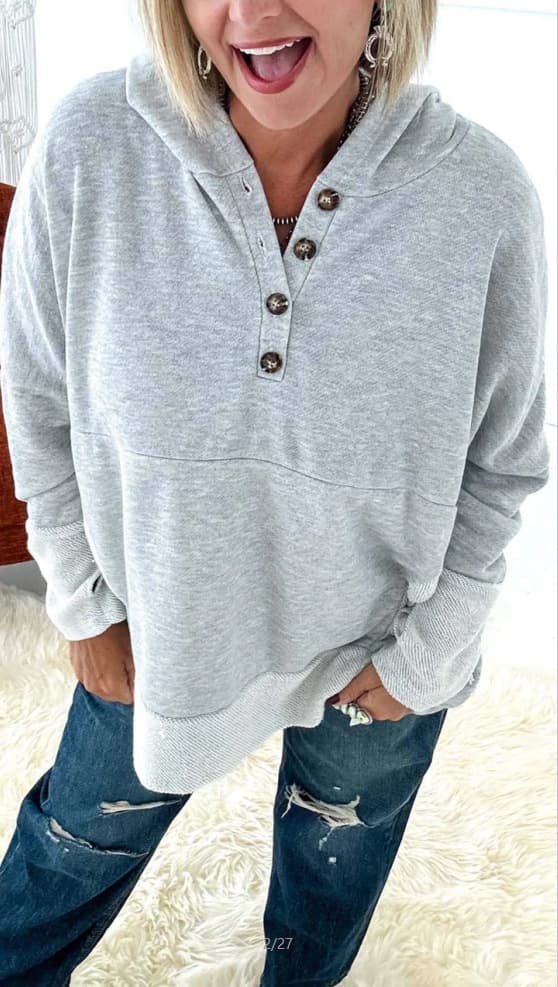 Sudadera con capucha suelta para mujer