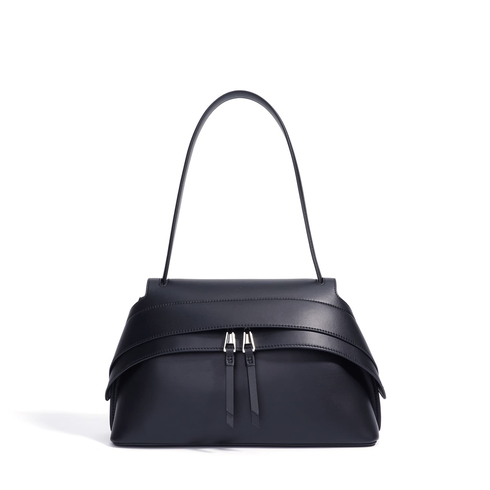 Bolso tipo bandolera de cuero genuino