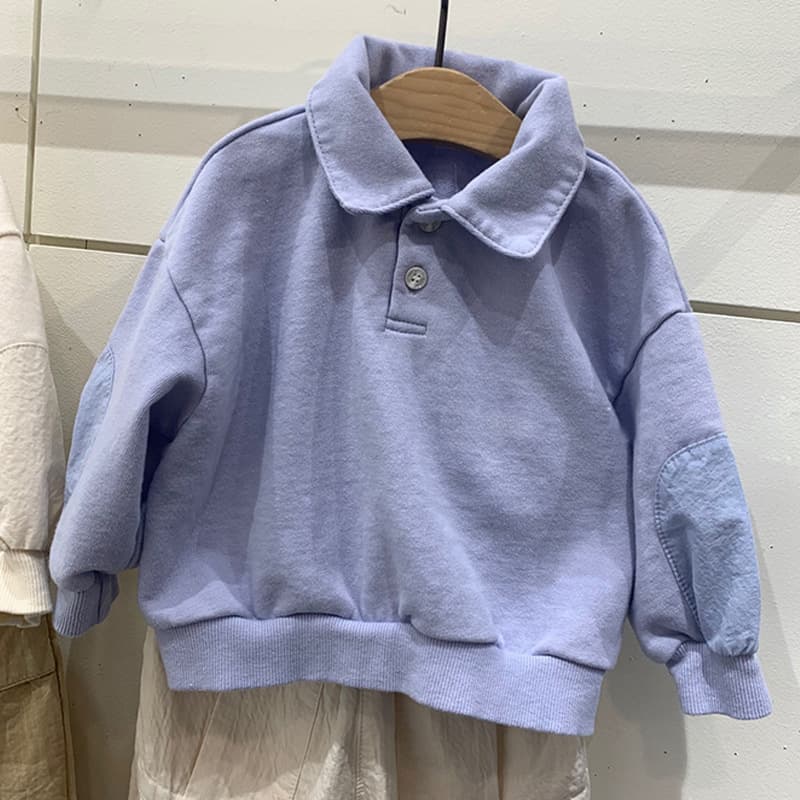 Suéter de solapa con botones casual para niños