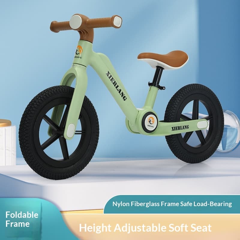 Bicicleta de equilibrio plegable sin pedales para niños